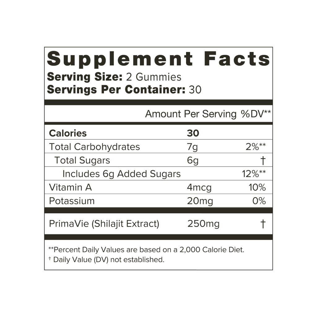 Shilajit Gummies | Cinnamon/Vanilla