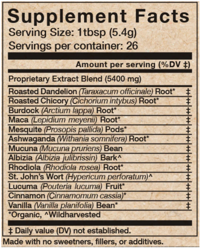 Happiness Tonic™️ Powder | Herbal "Coffee" Alternative